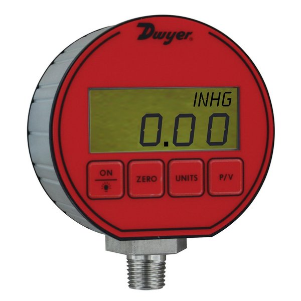 Wika Instrument Global Industrial„¢ 2" Pressure Gauge, 30 INHG/KPA VAC, 1/4" NPT LM, Plastic 52925626